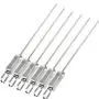Stainless Steel Oblique Handle Sliding Handle for Grill Accessories (10 Packs)