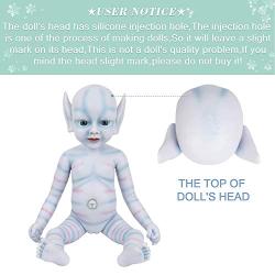 Vollence 18 Inch Elf Full Silicone Reborn Baby Doll That Look Real Angel Realistic Baby Doll,Lifelike Newborn Baby Dol,Cute Toys Gift for Children