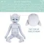 Vollence 18 Inch Elf Full Silicone Reborn Baby Doll That Look Real Angel Realistic Baby Doll,Lifelike Newborn Baby Dol,Cute Toys Gift for Children
