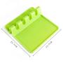 TOPmountain Silicone Tableware Mat Tableware Storage Mat Actual Green Silica Gel Kitchen Table
