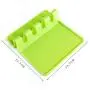 TOPmountain Silicone Spoon Holder Tableware Storage Mat Actual Multicolor Silica Gel Restaurant Kitchenware