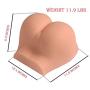XISE Updated Silicone Made Male Masturbation Sex Doll Realistic Life-Size Solid Male Masturbator Masturbation Sex Toys Discreet Package,Color Flesh