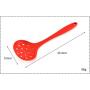 JunbosiKitchenware Silicone Kitchenware 3 Piece Set Cooking Spoon Shovel Fence Soup Spoon Nonstick Cookware Kitchenware,Red