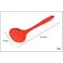 JunbosiKitchenware Silicone Kitchenware 3 Piece Set Cooking Spoon Shovel Fence Soup Spoon Nonstick Cookware Kitchenware,Red