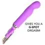 Silicone USB Rechargeable Vibrator 20 Vibrating Functions Adult G-Spot Massager Sex Toy