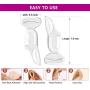 Heel Cushions-Heel Grips/High Heel Pads Inserts, Silicone Shoe Pads for Anti-Slip Heel Grips Inserts Liners Arch Support Foot Insoles , Back of Heel Protector - 2 Pairs (Transparent)