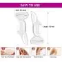 Heel Cushions-Heel Grips/High Heel Pads Inserts, Silicone Shoe Pads for Anti-Slip Heel Grips Inserts Liners Arch Support Foot Insoles , Back of Heel Protector - 2 Pairs (Transparent)