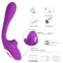 OWJKYT Female Toys Purple Portable Sùcking and Thrusting Clitorial Toys Skin Friendly Silicone Víbratór Gpót Life Waterproof Design
