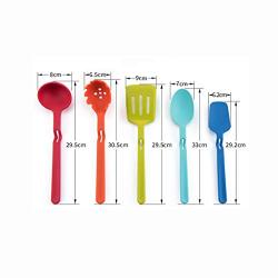 Kitchen Silicone Kitchenware Five-piece Spatula Spoon Spoon Spoon Spoon