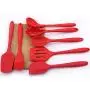 Silicone Kitchenware Non-Stick Special Cooking Shovel Spoon Scraping Baking Kitchen Gadget(7 Packs)