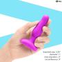 B-VIBE - Novice Plug - Anal Plug (3.35” x 1” - Fuchsia)