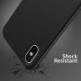 for iPhone X Case, OTOFLY [Silky and Soft Touch Series] Premium Soft Silicone Rubber Full-Body Protective Bumper Case Compatible with Apple iPhone X(ONLY) - Black