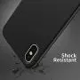 for iPhone X Case, OTOFLY [Silky and Soft Touch Series] Premium Soft Silicone Rubber Full-Body Protective Bumper Case Compatible with Apple iPhone X(ONLY) - Black