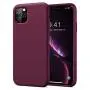 KUMEEK iPhone 11 Pro Case, Soft Silicone Gel Rubber Bumper Case Anti-Scratch Microfiber Lining Hard Shell Shockproof Full-Body Protective Case Cover for Apple iPhone 11 Pro-WineRed