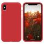 SURPHY Silicone Case for iPhone X iPhone Xs Case, Thicken Liquid Silicone Shockproof Protective Case Cover (Full Body Thick Case with Microfiber Lining) Compatible with iPhone X XS 5.8, Red