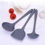 Hjyi Kitchen Cooking High temperature cooking silicone kitchenware set silicone shovel sticky pot special kitchen utensils (3-piece set)