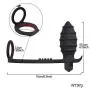 Bhihfe Shirt ?dùlt products An-al Sexiro toys Male Pr??tátê Māssāgèr ?nál P-?nǐs Ring Silicone Vībráting Bǚtt Plug C&?ck Ring ?nál Sexiro Toy for Men,?nál Vibr?tōr