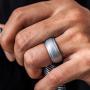 Saco Band Silicone Rings Men - 7 Rings / 1 Ring Rubber Wedding Bands