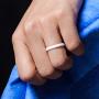 ThunderFit Womens Thin Swivel Rings, 10 Rings / 8 Rings / 4 Rings / 1 Ring - Stackable Silicone Wedding Rings - 2.5mm Wide - 2mm Thick