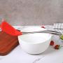 Iainstars Stainless Steel Handle Silicone Kitchenware Non-Stick Cookware (Spatula)
