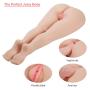 Y-NOT 3D Realistic Silicone Half Sex Doll with Legs, Ass and Feet for Vaginal Anal Sex, Lifelike Adult Toy Male Masturbator