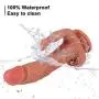 Wushuangyu Lifelike Massager Waterproof Realistic Silicone Di&DLO Body Massage Soft and Health Flesh - Vibrant Toy