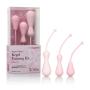 CalExotics Inspire Weighted Silicone Kegel Training Kit ? Hands Free Pelvic Floor Weight Exercise - Waterproof Sex Toys For Couples ? Pink