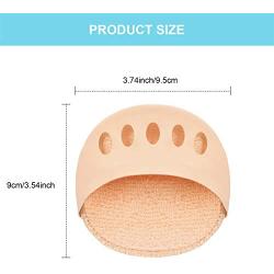 Honeycomb Fabric Forefoot Pads Metatarsal Cushions Ball of Foot Cushion Pads, 5 Colors (10)