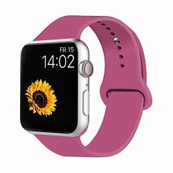 VATI Sport Band Compatible for Apple Watch Band 38mm 40mm 42mm 44mm, Soft Silicone Sport Strap Replacement Bands Compatible with 2019 Series 5 iWatch Apple Watch Series 4/3/2/1, Sport, Nike+, Edition