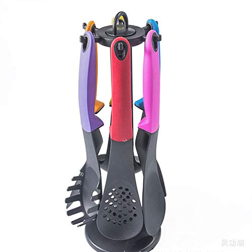 Silicone Nylon Kitchenware Set With 6 Pieces Of High Temperature Resistant Non-Stick Pan Soup Spoon And Spatula Set