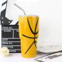 YIHONG Set of 8 Reusable Stainless Steel Metal Straws- Ultra Long 10.5 Inch- Regular Size 6 mm Wide - 30oz Tumblers Compatible - 4 Straight+ 4 Bent+ 2 Brushes+ 1 Pouch