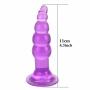 7PCS Silicone Jelly Anal Vibrator Beads Dildo Vibration Massager Sex Toys Masturbation Butt Plug Vibrator