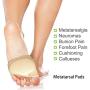 Metatarsal Sleeve Pads, Half Toe Bunion Sleeve with Sole Forefoot Gel Pads Cushion for Diabetic Feet Metatarsalgia Mortons Neuroma Prevent Calluses Blisters, 2 Pieces