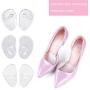 6 Pairs Flip Flop Pads, Forefoot Padding Inserts Gel Pads Flip Flop Gel Pad Pads for Flip Flops Forefoot Pad Non Slip Shoe Inserts Pads Gel Cushions Pads for Flip Flops for Sandals Flip Flop