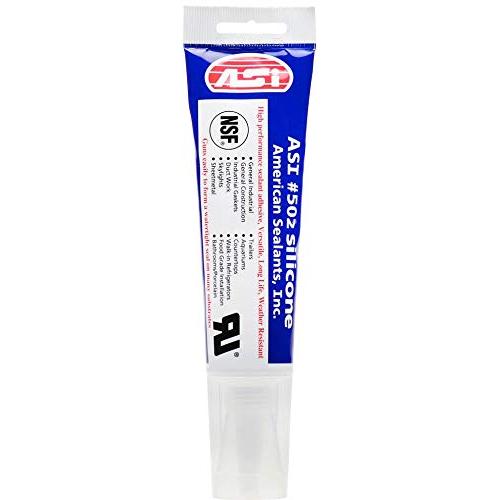 ASI Silicone Sealant 100% RTV - 2.8 oz Squeeze Tube -White-