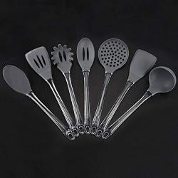 Silicone kitchenware suit shovel spoon set kitchen cooking kitchen tools,Gray