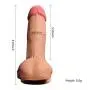 Wushuangyu 8.07 Inch Double Layer Silicone D?ld? Huge Powerful Suction Cup Relax Massage Waterproof for Women - Vibrant Toy