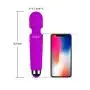 Cordless Wand Massager With 20 Modes,Wireless,Treatment，Massage，Personal Handheld Magic ,Rechargeable  Mini Decompression Silicone，Relieve Neck and Shoulder Pain and Exercise Recovery