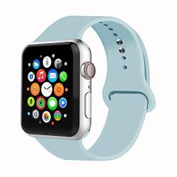 IYOU Sport Band Compatible with Watch Band 38MM 42MM 40MM 44MM, Soft Silicone Replacement Sport Strap Compatible with 2019 Watch Series 5 2018 Watch Series 4/3/2/1