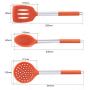 SKYyao Kitchen utensil set Non-stick pan silicone shovel bottomed frying pan cooking kitchenware set stainless steel high temperature silicone kitchenware silicone