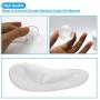 Gel Arch Support Cushions for Men & Women, Shoe Insoles for Flat Feet, Reusable Arch Inserts for Plantar Fasciitis, Adhesive Arch Pad for Relieve Pressure and Feet Pain