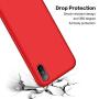 iPhone X Silicone Case, XSHNUO Liquid Silicone Gel Rubber Ultra Thin Case with Soft Microfiber Cloth Lining Cushion for Apple iPhone X (2017) 5.8 inch (Red)