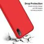 iPhone X Silicone Case, XSHNUO Liquid Silicone Gel Rubber Ultra Thin Case with Soft Microfiber Cloth Lining Cushion for Apple iPhone X (2017) 5.8 inch (Red)