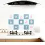 Multi-functional Kitchen helper 5 PCS Kitchen Anti-oil Proof Decorative Wall Stickers Aluminum Foil Kitchen Stove Cabinet Stickers Self Adhesive Wall Stick, Kitchenware Pattern, Size: 75