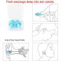 2 Pairs Reusable Silicone Ear Plugs - NRR 32, Waterproof, Hypoallergenic - Ultra Comfortable Noise Reduction Earplugs for Sleeping, Swimming, Concerts and Airplanes (earplugs 2 Set) (Blue and Green)