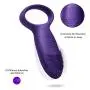 Silicone Vibrating Cock Ring Rechargeable 10-Speed Penis Ring Vibrator Sex Toy for Male or Couples