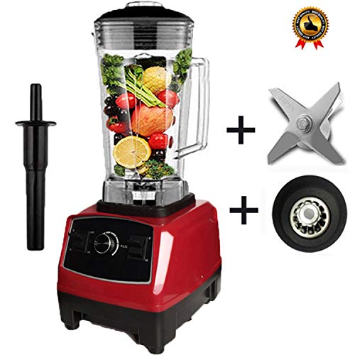 2200W Heavy Duty Blender Professional Juicer Mixer Food Processor Ice Smoothie Bar Fruit Blender,888Red Bladedrive