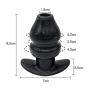 Electro Shock Hollow Butt Plug Anal Speculum Enema Cleaning Anus Electro Stimulation Silicone Adult Sex Toys