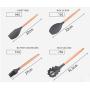 JunbosiKitchenware 9-Piece Silicone Kitchenware Non-Stick Special Silicone Shovel Kitchen High Temperature Cooking Spoon Shovel Tool