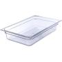 Carlisle 10201B07 StorPlus Full Size Polycarbonate Food Pan, 4" Deep, Clear